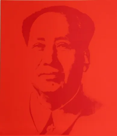 Sérigraphie Warhol (After) - Mao - Red