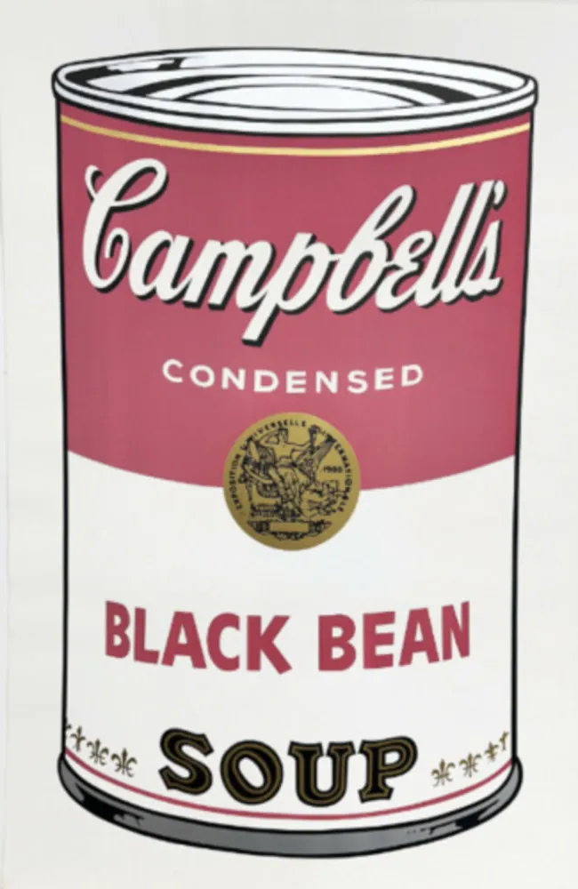 Sérigraphie Warhol - Campbell's Soup Can I: Black Bean