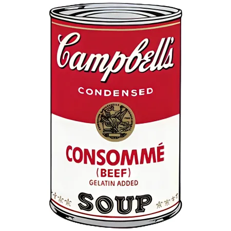 Sérigraphie Warhol - Campbell's Soup: Consommé (FS II.52)