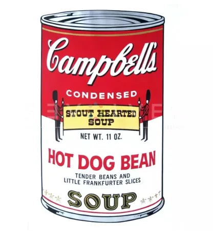 Sérigraphie Warhol - Campbell's Soup: Hot Dog Bean