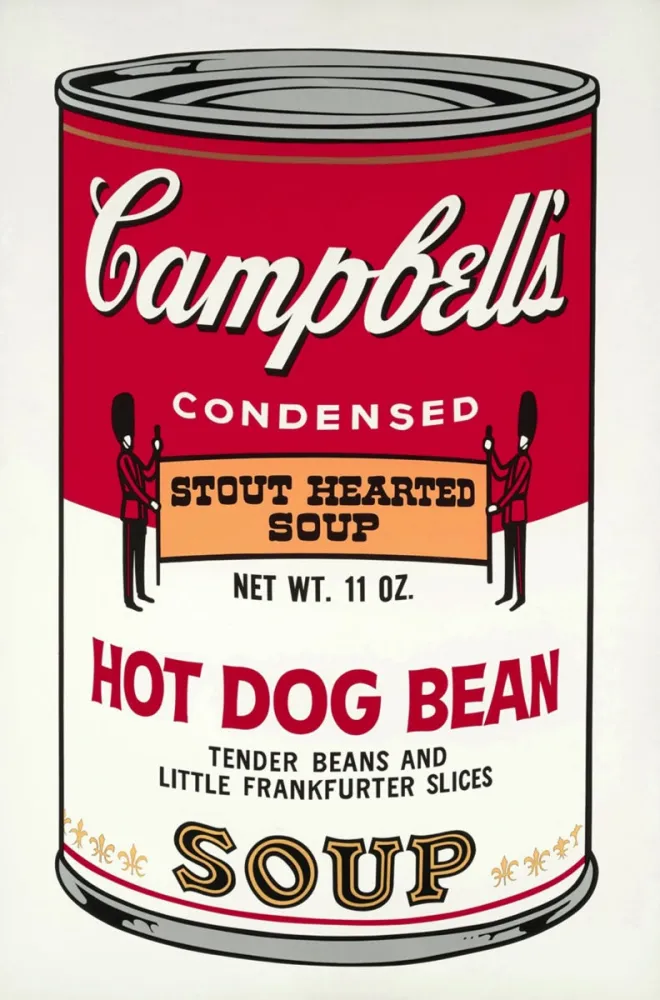Sérigraphie Warhol - Campbell's Soup: Hot Dog Bean