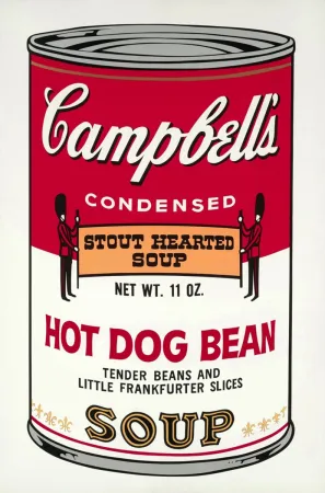 Sérigraphie Warhol - Campbell's Soup: Hot Dog Bean