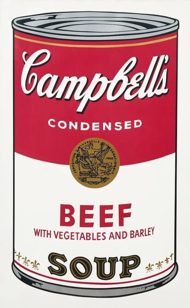 Sérigraphie Warhol - Campbell's Soup I: Beef with Vegetables and Barley