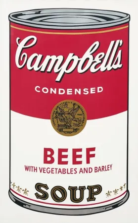 Sérigraphie Warhol - Campbell's Soup I: Beef with Vegetables and Barley