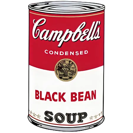 Sérigraphie Warhol - Campbell's Soup I: Black Bean (FS II.44)