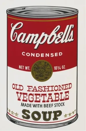 Sérigraphie Warhol - Campbell’s Soup II: Old Fashioned Vegetable (FS II.54)