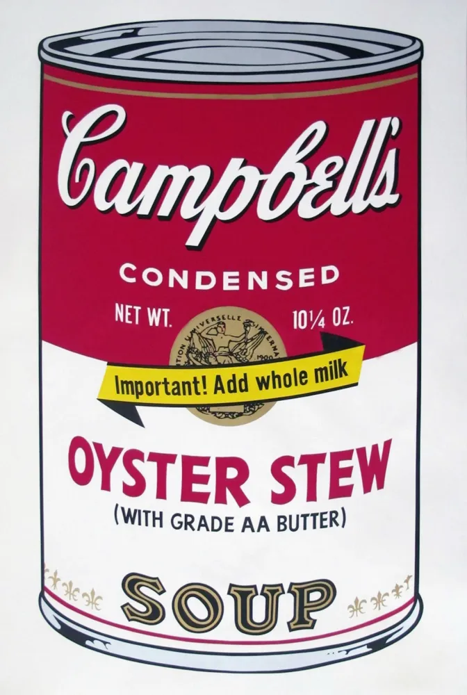 Sérigraphie Warhol - Campbell’s Soup II: Oyster Stew (FS II.60)