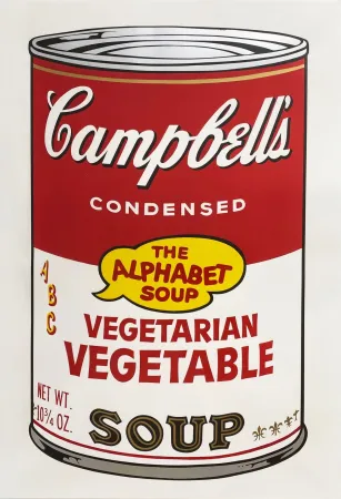 Sérigraphie Warhol - Campbell's Soup II: Vegetarian Vegetable