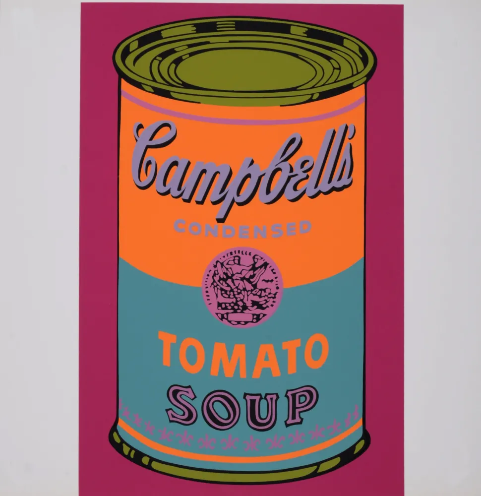 Sérigraphie Warhol - Campbell's Tomato Soup, 1968 - Scarce Banner edition!