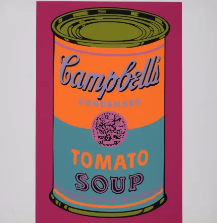 Sérigraphie Warhol - Campbell's Tomato Soup, 1968 - Scarce Banner edition!