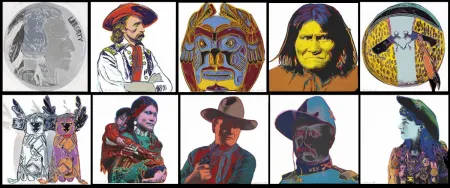 Sérigraphie Warhol - Cowboys and Indians Complete Portfolio (FS II.377 - FS II.386)