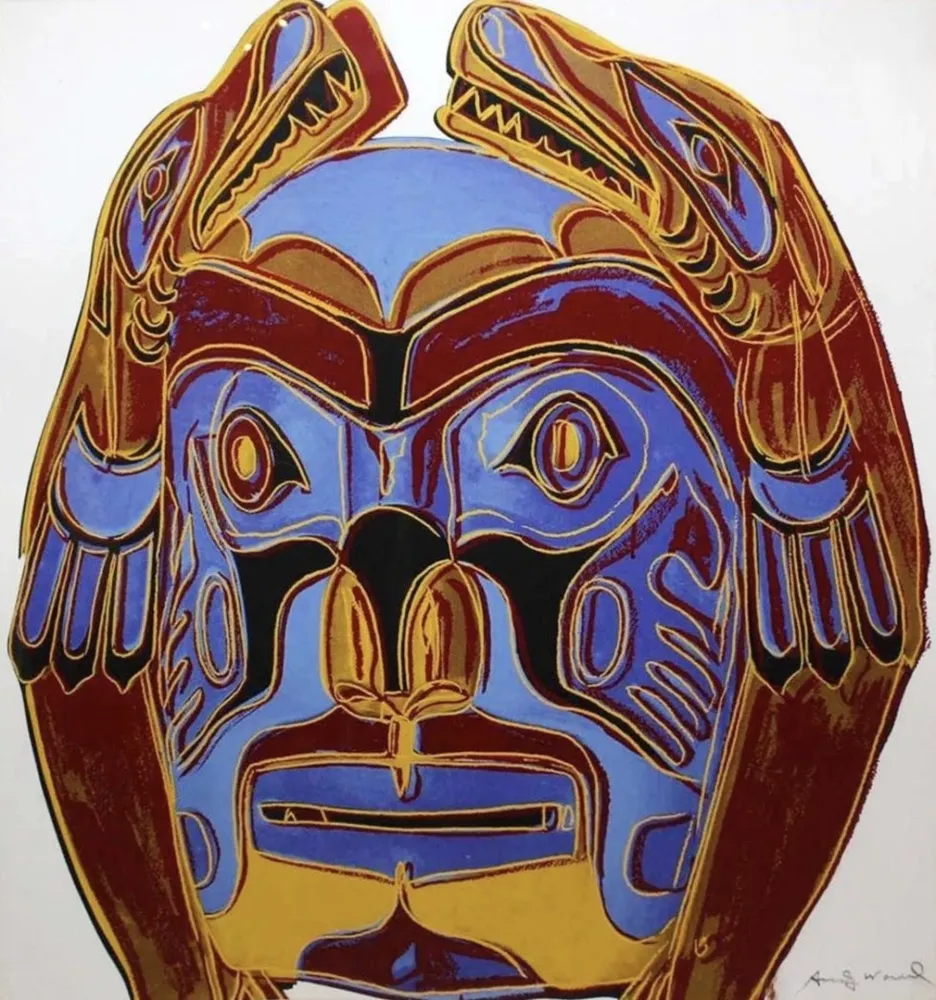 Sérigraphie Warhol - Cowboys and Indians: Northwest Coast Mask, II.380