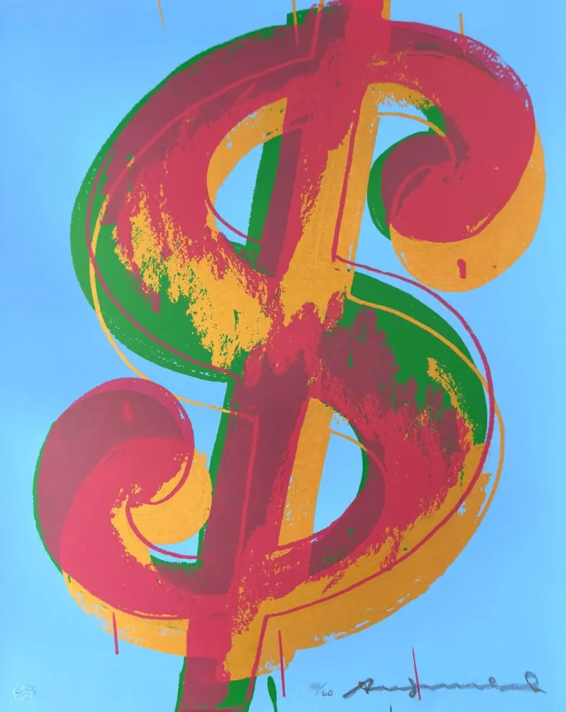 Sérigraphie Warhol - Dollar Sign (1) 277