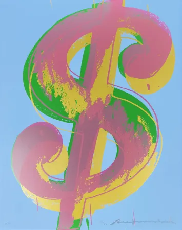 Sérigraphie Warhol - Dollar Sign (1) 277