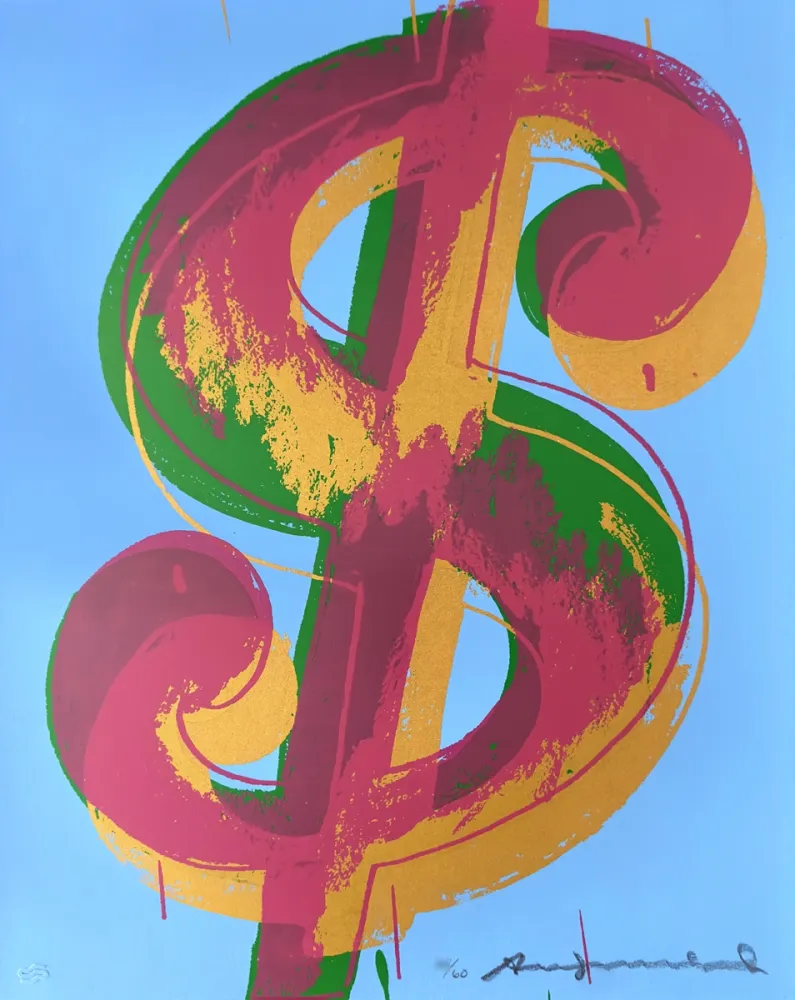 Sérigraphie Warhol - Dollar Sign (1) 277