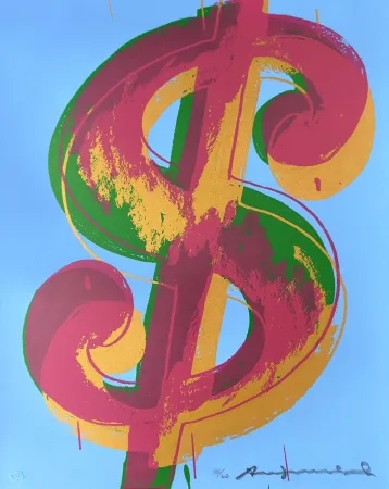 Sérigraphie Warhol - Dollar Sign (1) 277