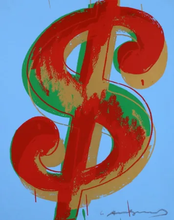 Sérigraphie Warhol - Dollar Sign 277