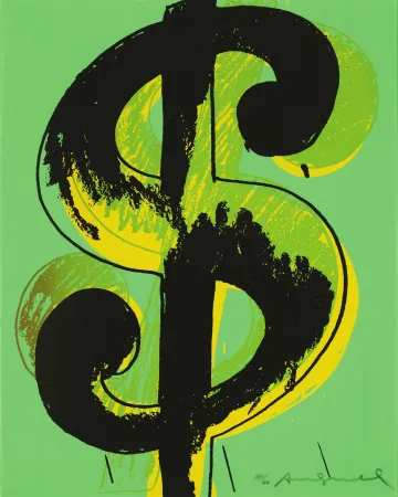 Sérigraphie Warhol - Dollar Sign (FS II.279)