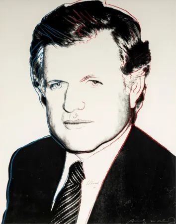 Sérigraphie Warhol - Edward Kennedy 240 (Signed by Kennedy and Warhol)
