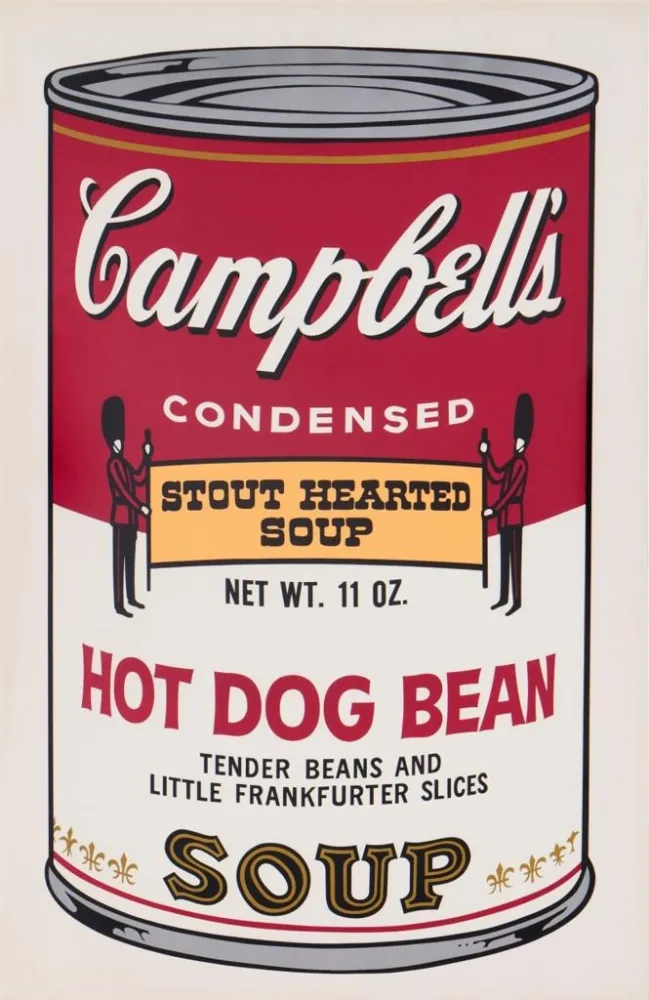 Sérigraphie Warhol - Hot Dog Bean, II.59 from the Campbell's Soup II Portfolio