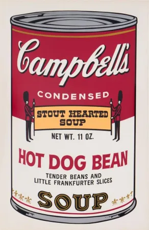 Sérigraphie Warhol - Hot Dog Bean, II.59 from the Campbell's Soup II Portfolio