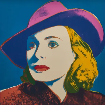 Sérigraphie Warhol - Ingrid Bergman with Hat