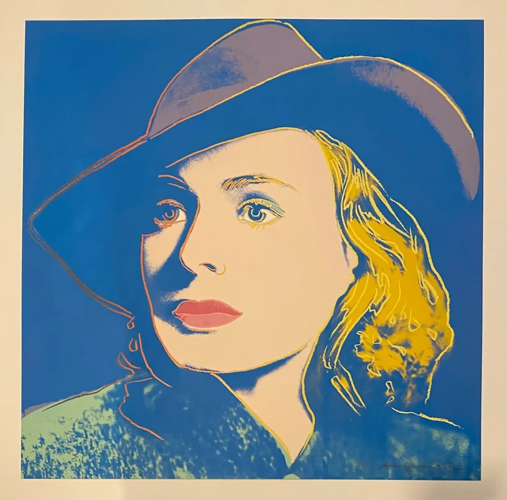Sérigraphie Warhol - Ingrid Bergman With Hat, Trial Proof