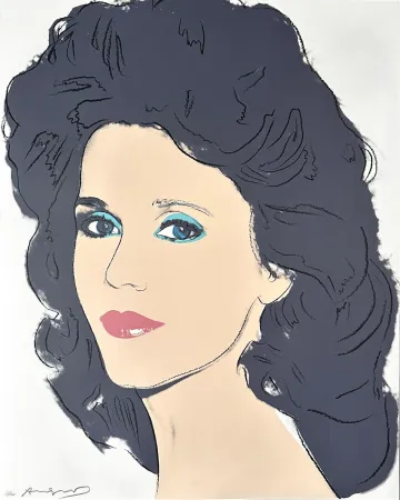 Sérigraphie Warhol - Jane Fonda (FS II.268) Trial Proof