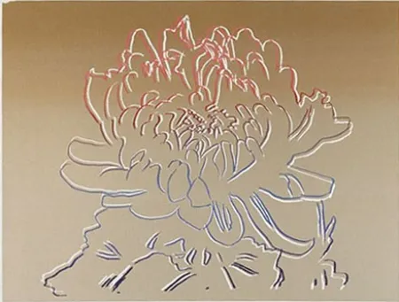 Sérigraphie Warhol - Kiku Gold & Pink