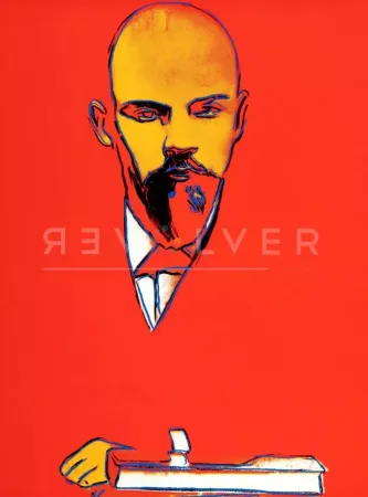 Sérigraphie Warhol - Lenin (Red) FS II.403