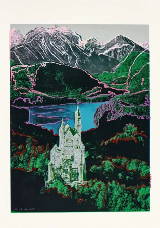 Sérigraphie Warhol - Neuschwanstein (Trial Proof)