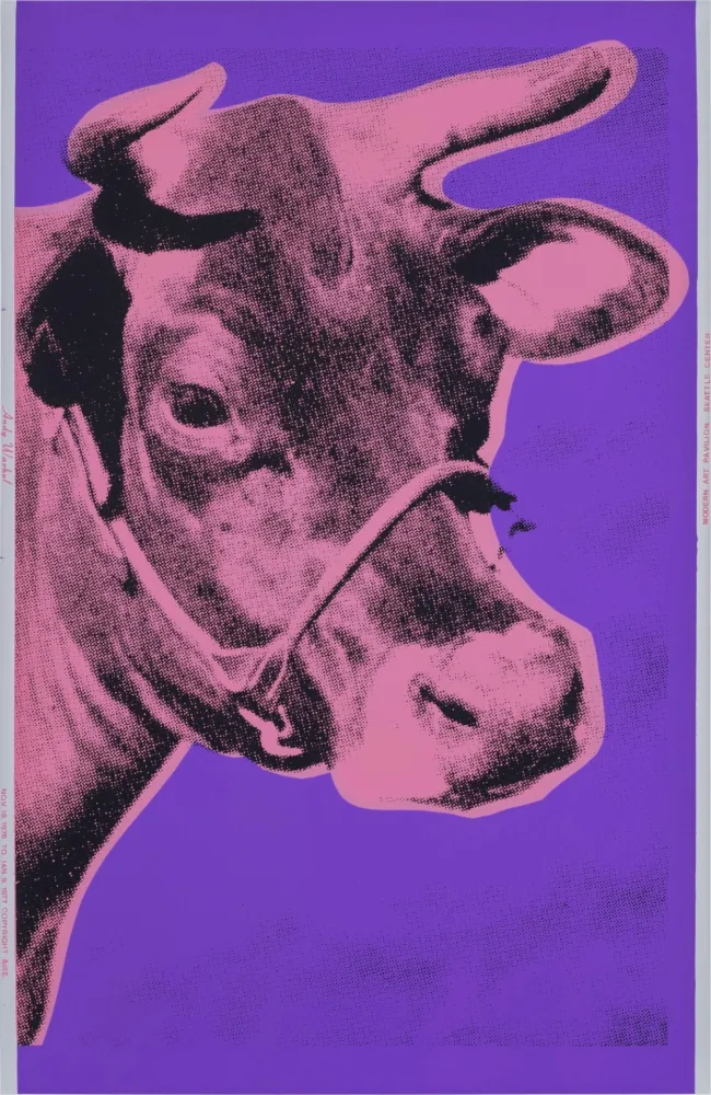 Sérigraphie Warhol - Pink COW