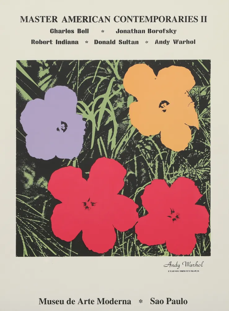 Sérigraphie Warhol - Poppy Flowers for the Museu de Arte de Moderna, Sao Paulo