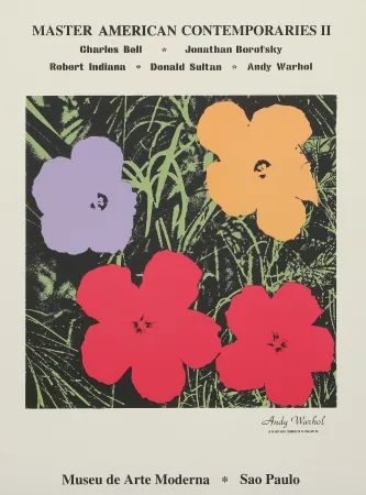 Sérigraphie Warhol - Poppy Flowers for the Museu de Arte de Moderna, Sao Paulo
