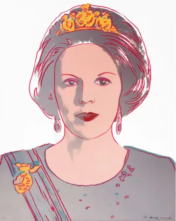 Sérigraphie Warhol - Queen Beatrix of the Netherlands 339