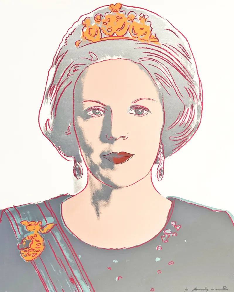 Sérigraphie Warhol - Queen Beatrix of the Netherlands 339