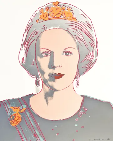Sérigraphie Warhol - Queen Beatrix of the Netherlands 339