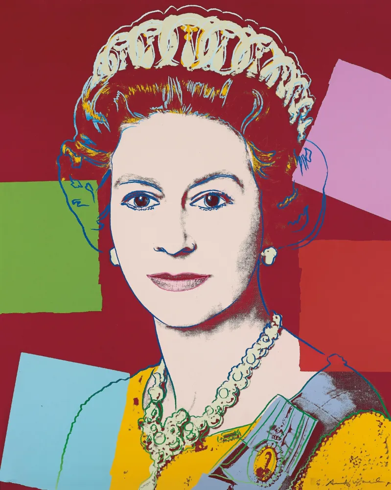 Sérigraphie Warhol - Queen Elizabeth 334 