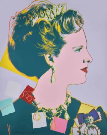 Sérigraphie Warhol - Queen Margrethe II of Denmark, FS II. 342A