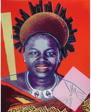 Sérigraphie Warhol - Reigning Queens: Queen Ntombi Twala of Swaziland