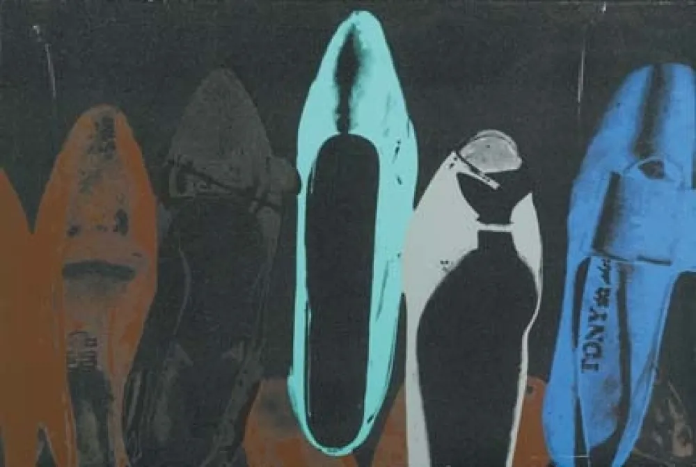 Sérigraphie Warhol - Shoes with Diamond Dust