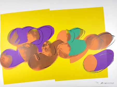 Sérigraphie Warhol - Space Fruit: Peaches 202