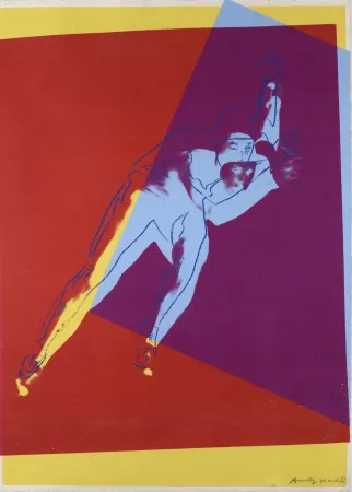 Sérigraphie Warhol - Speed Skater (from Art and Sports Portfolio)