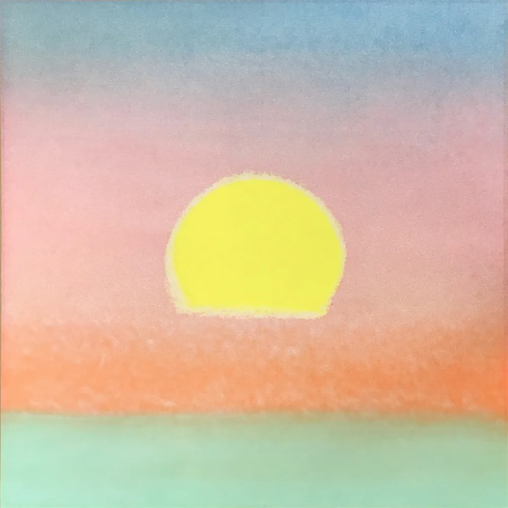 Sérigraphie Warhol - Sunset (FS II.85) (Unique