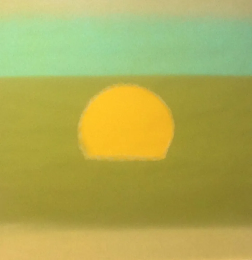 Sérigraphie Warhol - Sunset (Yellow/Green) (FS II.85)