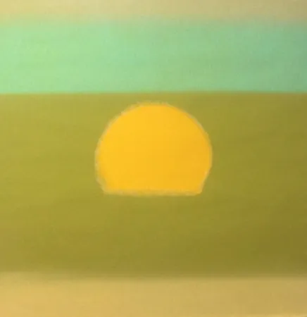Sérigraphie Warhol - Sunset (Yellow/Green) (FS II.85)