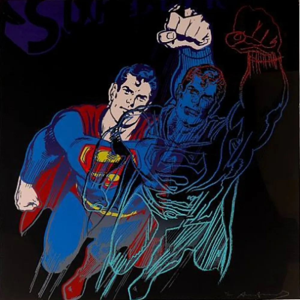 Sérigraphie Warhol - Superman (II.260) From Myths portfolio