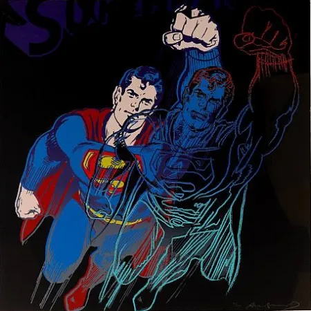 Sérigraphie Warhol - Superman (II.260) From Myths portfolio