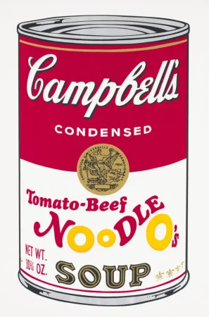 Sérigraphie Warhol - Tomato-Beef Noodle O's