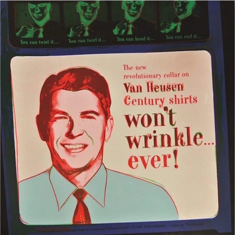 Sérigraphie Warhol - Van Heusen (Ronald Regan) (FS II.356)
